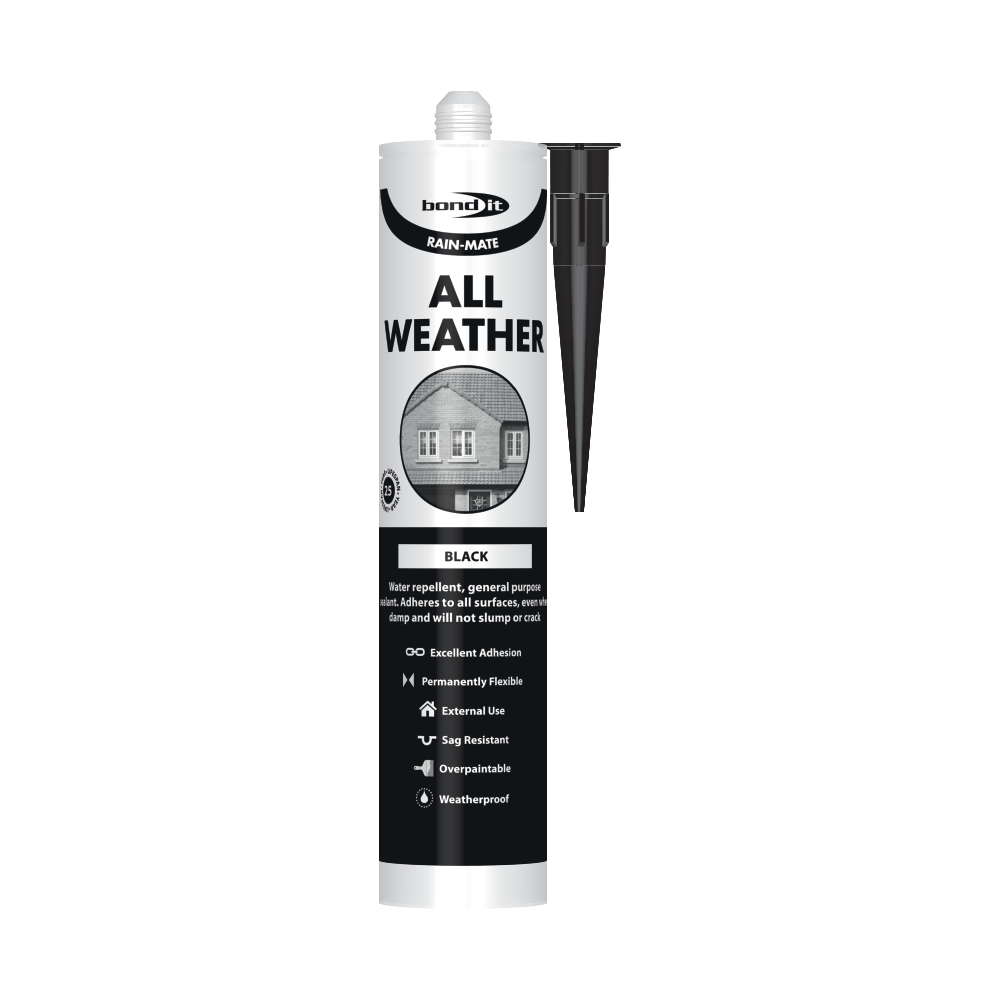 BONDIT RAIN-MATE ALL WEATHER SEALANT BLACK 285ML